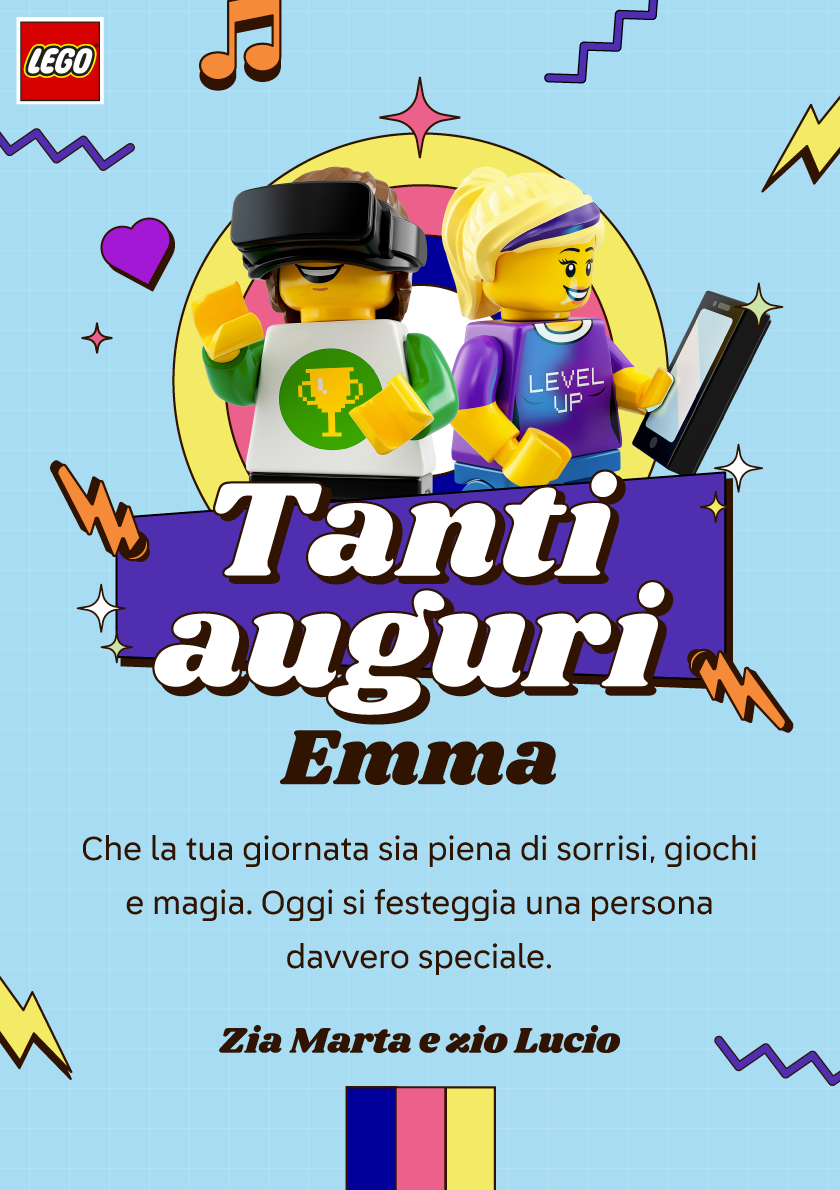 Lego card template