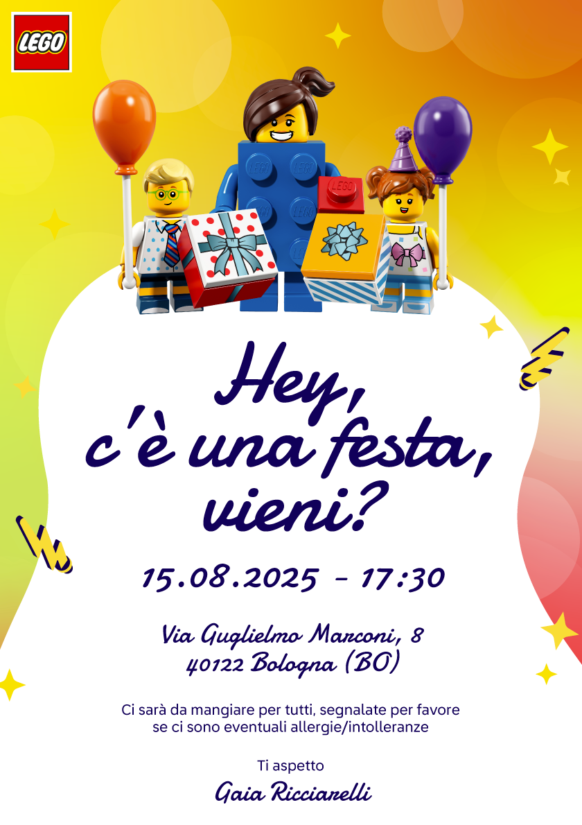 Lego card template